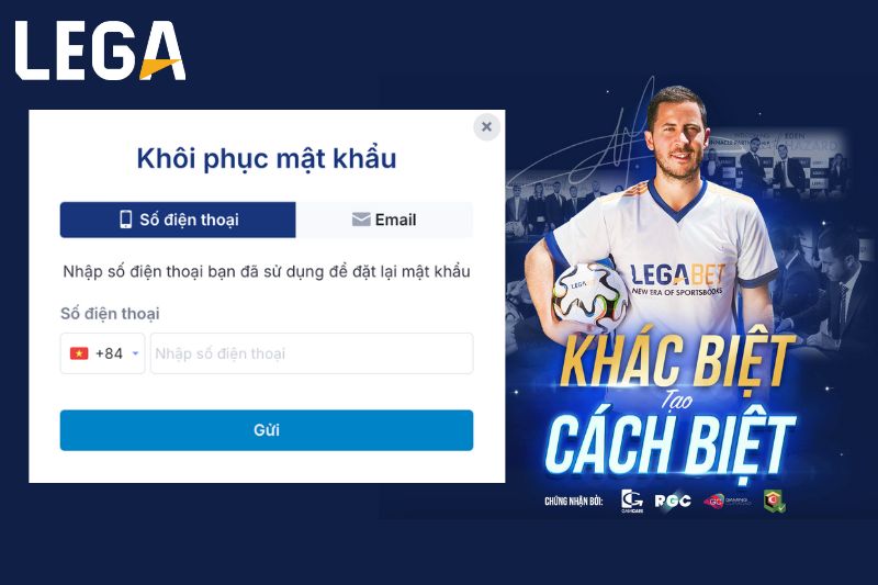 đăng nhập lega